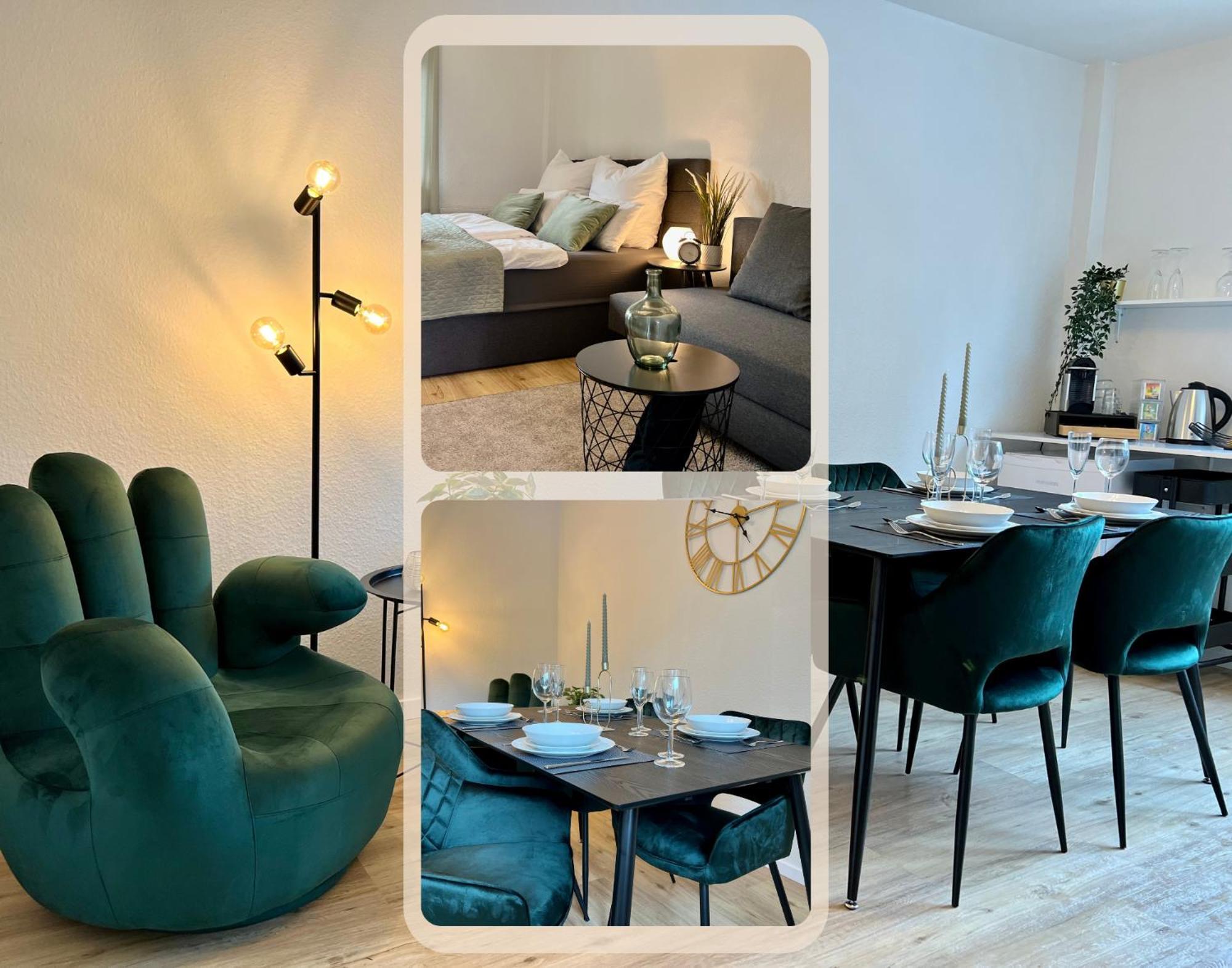 Design Apartment Mit Balkon - Kueche - Netflix Essen Buitenkant foto